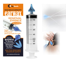 Load image into Gallery viewer, 60ml Ear Wax Removal Syringe with a 3 Stream Otoclear Tip &amp; 3 Ear Wicks
